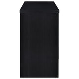 Topanga Engineered Wood Freestanding Home Bar Black