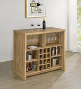 Topanga Engineered Wood Freestanding Home Bar Mango