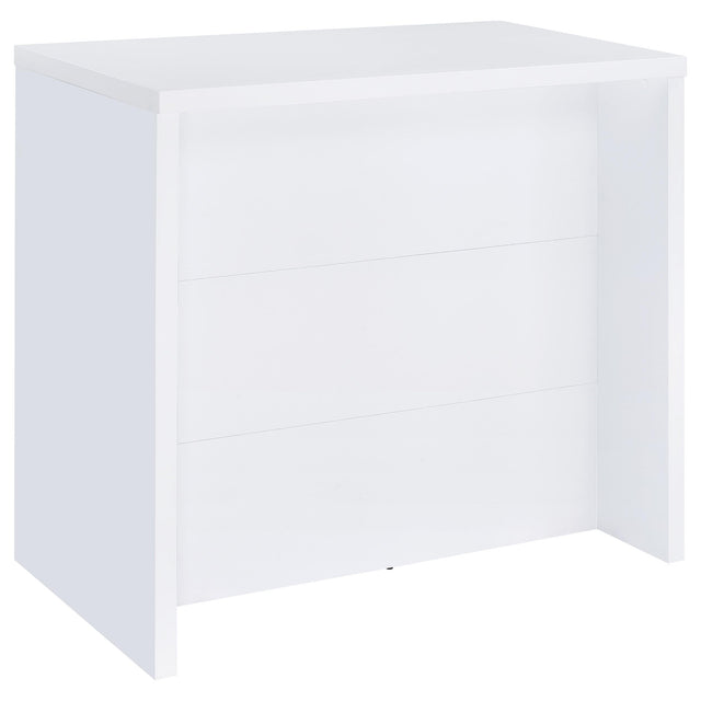 Furniture City Houma - Coaster - Topanga Engineered Wood Freestanding Home Bar White - 182786