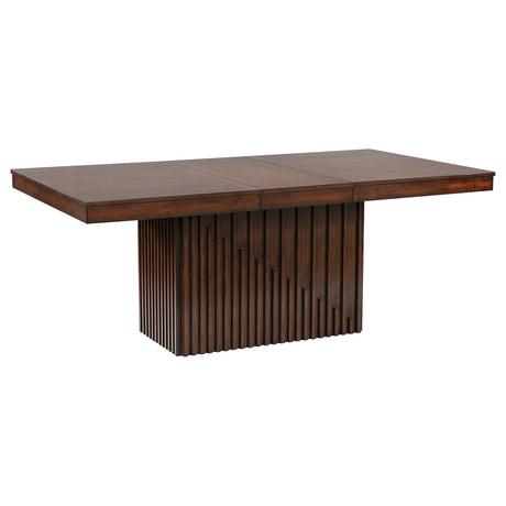 Furniture City Houma - Coaster - Briarwood 77-inch Extension Leaf Dining Table Mango Oak - 182991