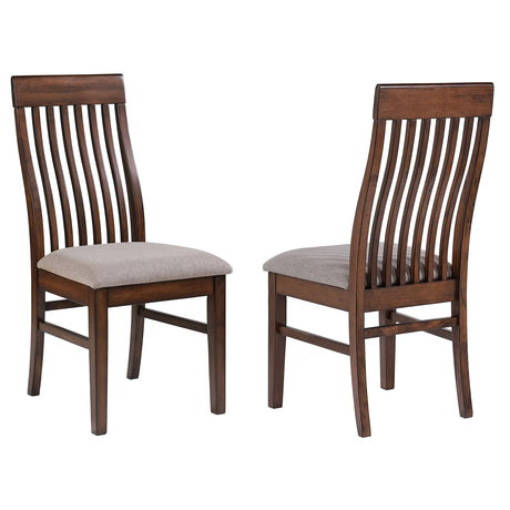 Furniture City Houma - Coaster - Briarwood Wood Dining Side Chair Mango Oak (Set of 2) - 182992