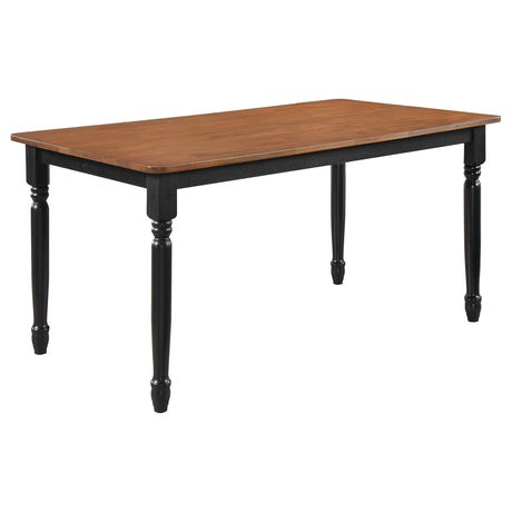 Furniture City Houma - Coaster - Hollyoak Rectangular 63-inch Wood Dining Table Walnut - 183041
