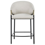 Chadwick Fabric Upholstered Counter Chair Beige (Set of 2)