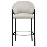 Chadwick Fabric Upholstered Bar Chair Beige (Set of 2)