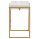 Nadia Upholstered Backless Counter Stool Beige (Set of 2)