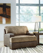 Furniture City Houma - Ashley Furniture - Alesbury Oversized Chair - Chair and a Half / Chocolate - 1870423