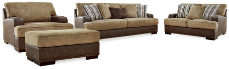 Furniture City Houma - Ashley Furniture - Alesbury Sofa, Loveseat, Oversized Chair and Ottoman - Sofa, Loveseat, Oversized Chair and Ottoman - 18704U4