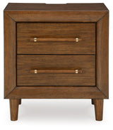Lyncott - Two Drawer Night Stand - Brown