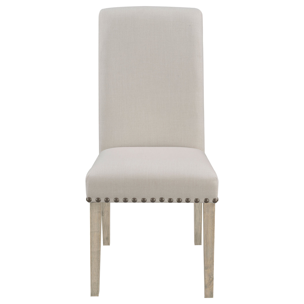 Salem Fabric Upholstered Dining Side Chair Beige (Set of 2)