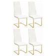 Furniture City Houma - Coaster - Montclair Upholstered Dining Side Chair White (Set of 4) - 190512