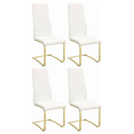Furniture City Houma - Coaster - Montclair Upholstered Dining Side Chair White (Set of 4) - 190512