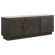 Furniture City Houma - Coaster - Dennis 3-door Marble Top Sideboard Buffet Tobacco Grey - 190655