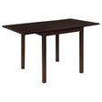 Furniture City Houma - Coaster - Kelso Rectangular 52-inch Extension Dining Table Cappuccino - 190821