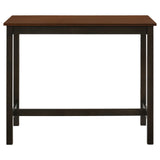 Connie 4-piece Counter Height Set Chestnut and Dark Brown