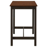 Connie 4-piece Counter Height Set Chestnut and Dark Brown