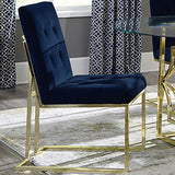 Cisco Velvet Upholstered Dining Side Chair Gold (Set of 2)