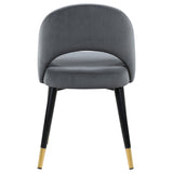Lindsey Upholstered Dining Side Chair Grey (Set of 2)