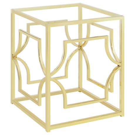 Furniture City Houma - Coaster - Starlight Square Metal Dining Table Base Brass - 192641