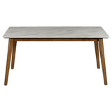 Everett 5-piece Rectangular Dining Table Set Natural Walnut
