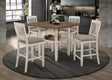 Furniture City Houma - Coaster - Sarasota 5-piece Drop Leaf Counter Dining Set Rustic Cream - 192818-S5