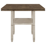 Sarasota 5-piece Drop Leaf Counter Dining Set Rustic Cream