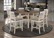 Furniture City Houma - Coaster - Sarasota 7-piece Drop Leaf Counter Dining Set Rustic Cream - 192818-S7