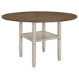 Furniture City Houma - Coaster - Sarasota 60-inch Extension Counter Dining Table Rustic Cream - 192818