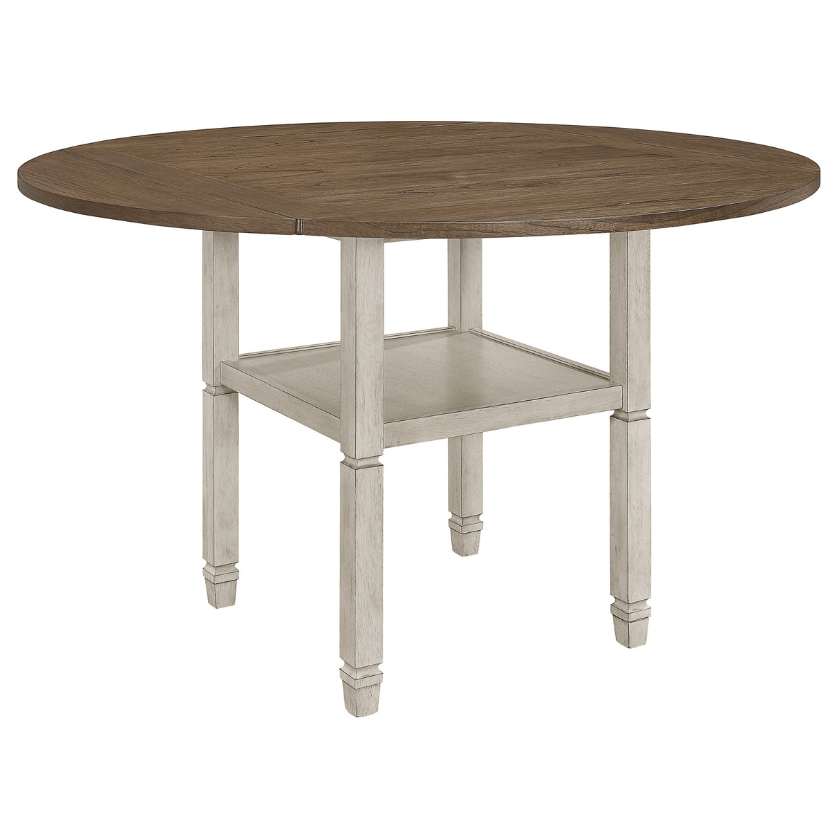 Furniture City Houma - Coaster - Sarasota 60-inch Extension Counter Dining Table Rustic Cream - 192818
