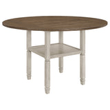 Furniture City Houma - Coaster - Sarasota 60-inch Extension Counter Dining Table Rustic Cream - 192818