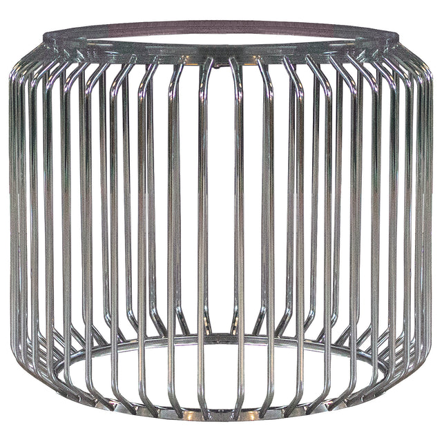 Furniture City Houma - Coaster - Veena Round Metal Dining Table Base Chrome - 193430