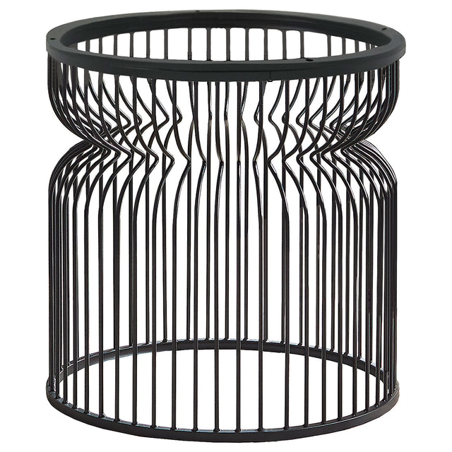 Furniture City Houma - Coaster - Granvia Round Metal Dining Table Base Gunmetal - 193511