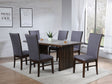 Furniture City Houma - Coaster - Sherwood 7-piece Rectangular Dining Table Set Brown - 193591-S7