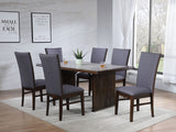 Furniture City Houma - Coaster - Sherwood 7-piece Rectangular Dining Table Set Brown - 193591-S7