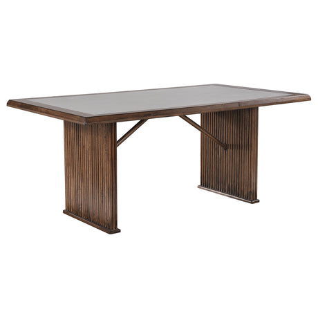 Furniture City Houma - Coaster - Sherwood 72-inch Rectangular Dining Table Brown - 193591