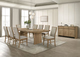 Furniture City Houma - Coaster - Adina 10-piece Extension Dining Set Distressed Light Brown - 193611-S10
