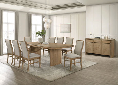 Furniture City Houma - Coaster - Adina 10-piece Extension Dining Set Distressed Light Brown - 193611-S10