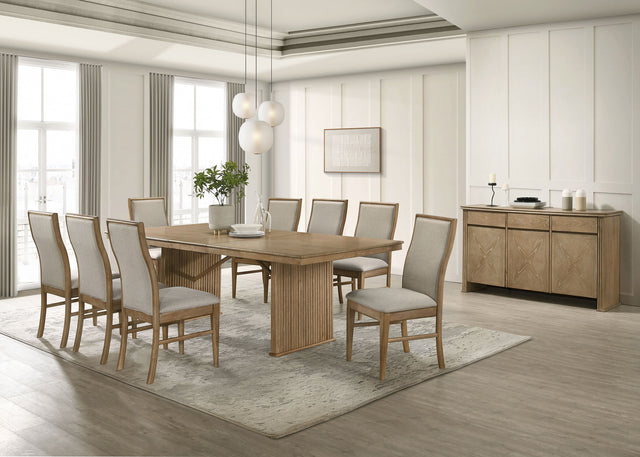 Furniture City Houma - Coaster - Adina 10-piece Extension Dining Set Distressed Light Brown - 193611-S10