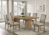 Furniture City Houma - Coaster - Adina 7-piece Extension Dining Set Distressed Light Brown - 193611-S7