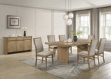 Furniture City Houma - Coaster - Adina 8-piece Extension Dining Set Distressed Light Brown - 193611-S8