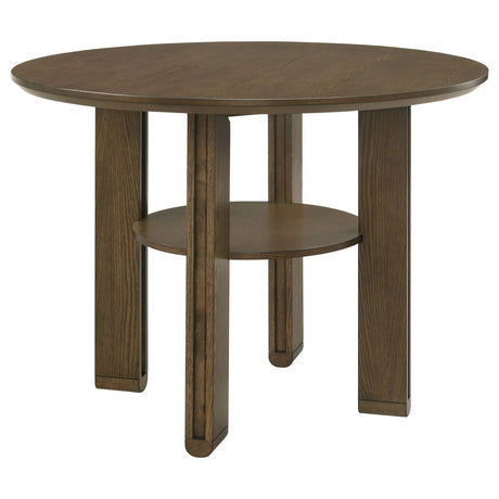 Furniture City Houma - Coaster - Ottowa 47-inch Round Counter Height Dining Table Brown - 193668