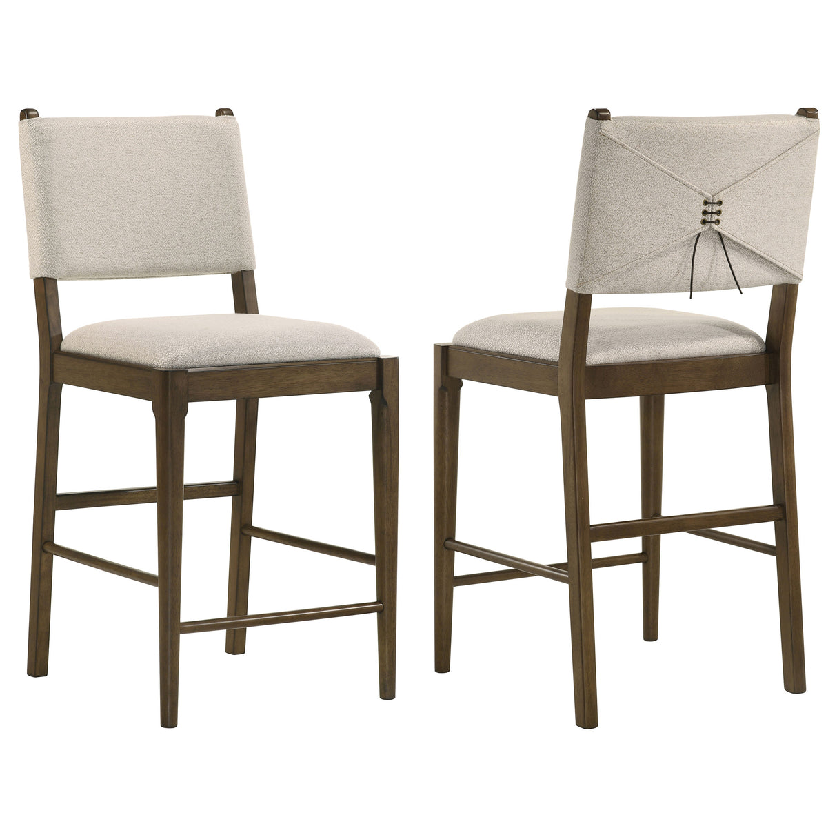 Furniture City Houma - Coaster - Ottowa Upholstered Counter Side Chair Brown (Set of 2) - 193669