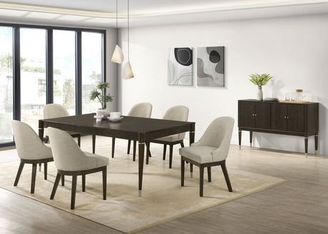 Furniture City Houma - Coaster - Reseda 8-piece Dining Set With Sideboard Ash Brown - 193671-S8