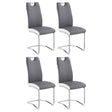 Furniture City Houma - Coaster - Brooklyn Upholstered Dining Side Chair Grey (Set of 4) - 193812