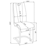 Brooklyn Upholstered Dining Side Chair Grey (Set of 4)
