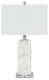 Malise - Alabaster Table Lamp  - White