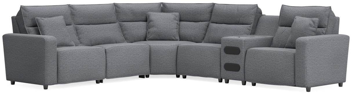 Modmax II - Reclining Sectional - Salt And Pepper