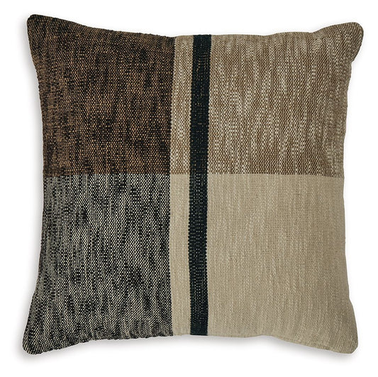Adrielton - Pillow (Set of 4) - Black / Brown / Tan