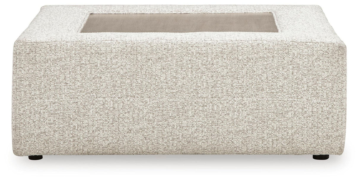 Ashbourne Estate - Oversized Accent Ottoman - Snowstone
