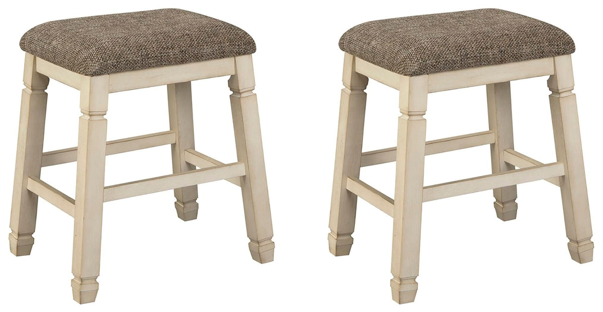Bolanburg - Upholstered Stool (Set of 2) - Beige