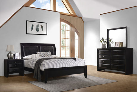 Furniture City Houma - Coaster - Briana 4-piece Queen Bedroom Set Black - 200701Q-S4